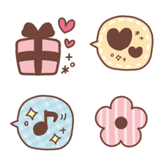 [LINE絵文字] チョコんと♡絵文字の画像