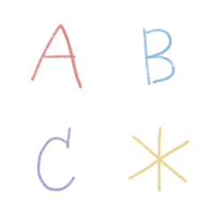 [LINE絵文字] ABC UPPERCASEの画像