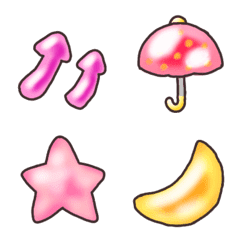 [LINE絵文字] ぷるるん絵文字 2(よく使う、ふちあり)の画像
