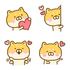 [LINE絵文字] きもち伝わる♡ゆる柴犬の画像