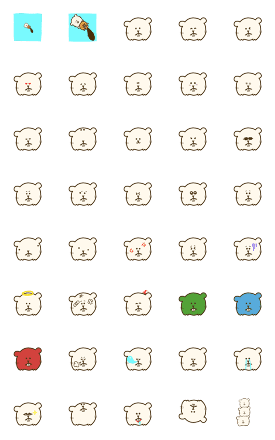 [LINE絵文字]ラッコもどきの画像一覧