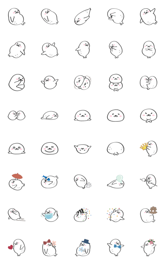 [LINE絵文字]かわいい怠zyなシールユニットの画像一覧