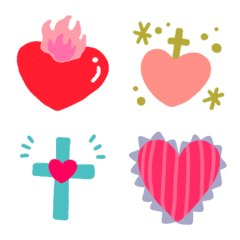 [LINE絵文字] おしゃれ♥️ハートの画像
