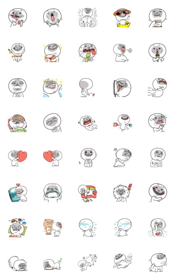 [LINE絵文字]NhaKrean8 Emojiの画像一覧