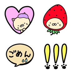 [LINE絵文字] おしゃれねこミャオ♡絵文字の画像