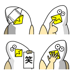 [LINE絵文字] 謎の生き物 〜鳥？人間？〜 vol.2の画像