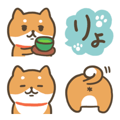 [LINE絵文字] 毎日使える！ゆるかわ♡柴犬さん絵文字の画像