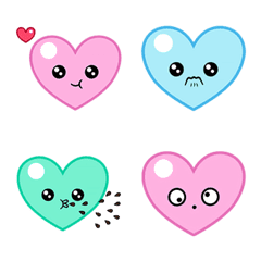 [LINE絵文字] Mini Heart Pastel Emojiの画像