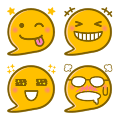 ふきだしふぇいす絵文字の絵文字メイン画像