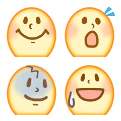 [LINE絵文字] かわいいたまごの画像