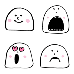 [LINE絵文字] 可愛い大福の絵文字の画像