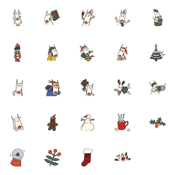 [LINE絵文字]Holiday emojiの画像一覧