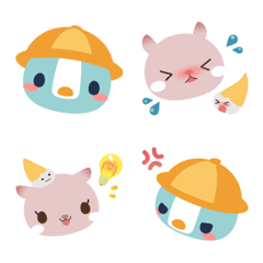[LINE絵文字] 『しんぷる保育』らこたんとぺんたくんの画像
