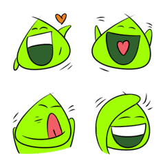 [LINE絵文字] Cute bean Emojiの画像