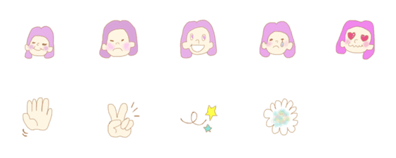 [LINE絵文字]cute emoji！の画像一覧