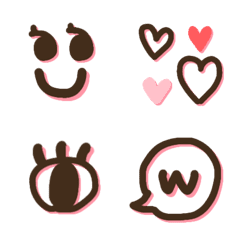甘すぎない☆シンプルな絵文字の絵文字メイン画像
