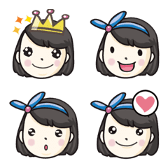 [LINE絵文字] Sister little girl emoji stickerの画像