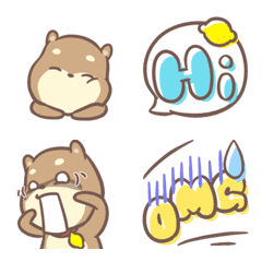 [LINE絵文字] レモンしばの使える絵文字①の画像