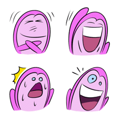 [LINE絵文字] Pink penguin Emojiの画像