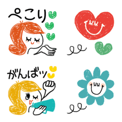 [LINE絵文字] 可愛く伝える♡♡ オトナSTYLEの画像