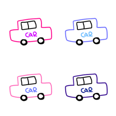 [LINE絵文字] 車がいっぱいの画像