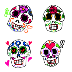 [LINE絵文字] Mexican skull絵文字の画像