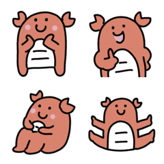 [LINE絵文字] ゆるいカニの絵文字の画像