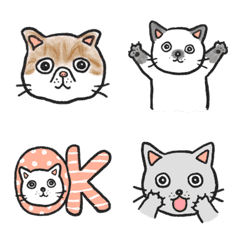 [LINE絵文字] トコロコムギのにゃんこ絵文字の画像