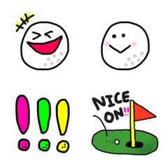 [LINE絵文字] ゴルフに使える絵文字の画像