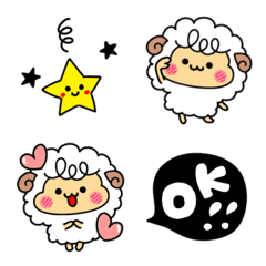 [LINE絵文字] モフモフひっつー☆の画像