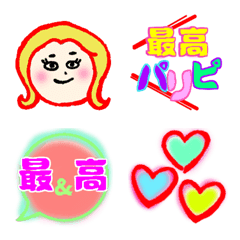 [LINE絵文字] 最＆高なJK語 emojiの画像