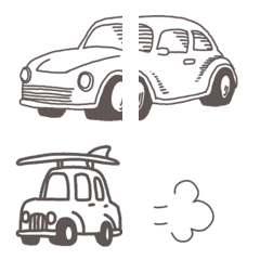 【シンプル】車の絵文字のLINE絵文字