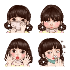 Nami double cute emoji 2 (mask)