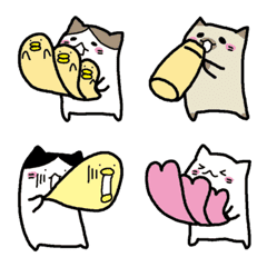 [LINE絵文字] ねこねこさんたち絵文字の画像