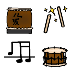 [LINE絵文字] 和太鼓の簡易的な譜面の画像