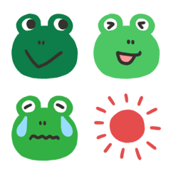 [LINE絵文字] カエルだケロ☆の画像