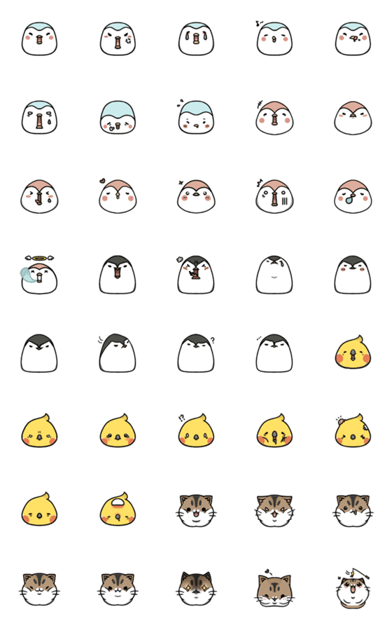 [LINE絵文字]Bloopie and Friends Emojiの画像一覧