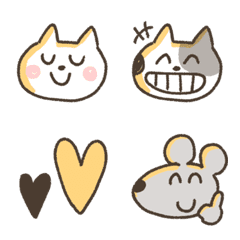 [LINE絵文字] ほのぼのねこ✳︎絵文字の画像