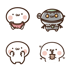 [LINE絵文字] Name small  head QQ expression stickersの画像