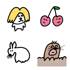 [LINE絵文字] ゆるい生き物たち 絵文字4の画像