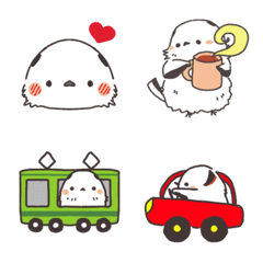 もふもふシマエナガの絵文字の絵文字メイン画像