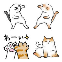 [LINE絵文字] 自由なねこ♡絵文字2の画像