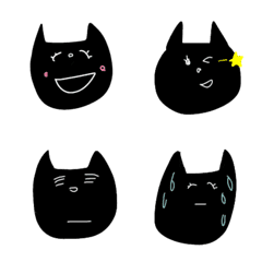 [LINE絵文字] くろねこのきもちの画像