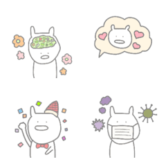 [LINE絵文字] 感情のないうさぎの画像