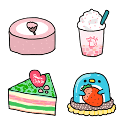 春のスイーツ【ペンギンカフェ】の絵文字メイン画像