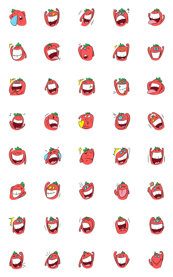 [LINE絵文字]Smile carrot Emojiの画像一覧