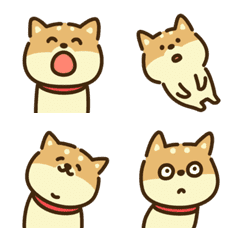 [LINE絵文字] 柴犬づくし5（赤毛）の画像