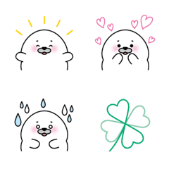 [LINE絵文字] アザラシのあざちゃん毎日使える絵文字編の画像