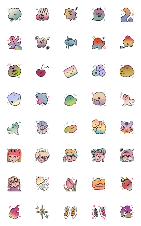 [LINE絵文字]magical mixの画像一覧