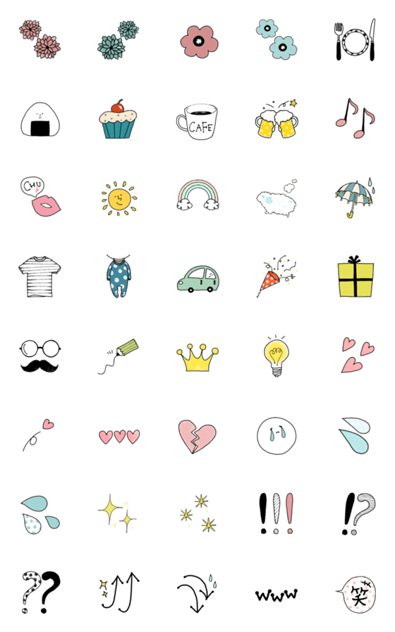 [LINE絵文字]〇●文末に添えて♡シンプル記号絵文字●〇の画像一覧